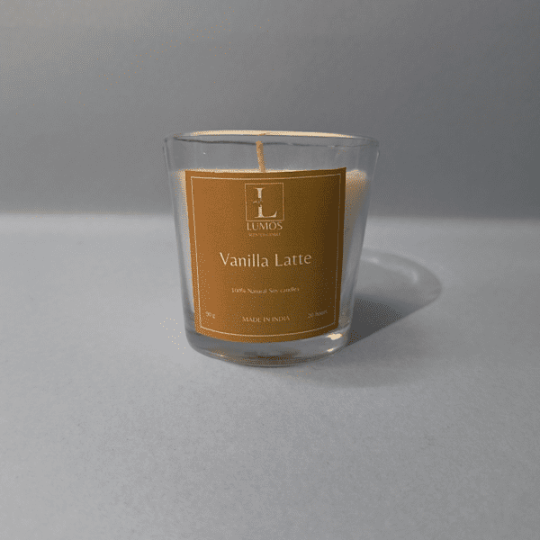 Vanilla Latte Mini Glass Scented candle