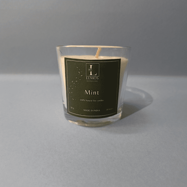 Mint Mini Glass Scented Candle