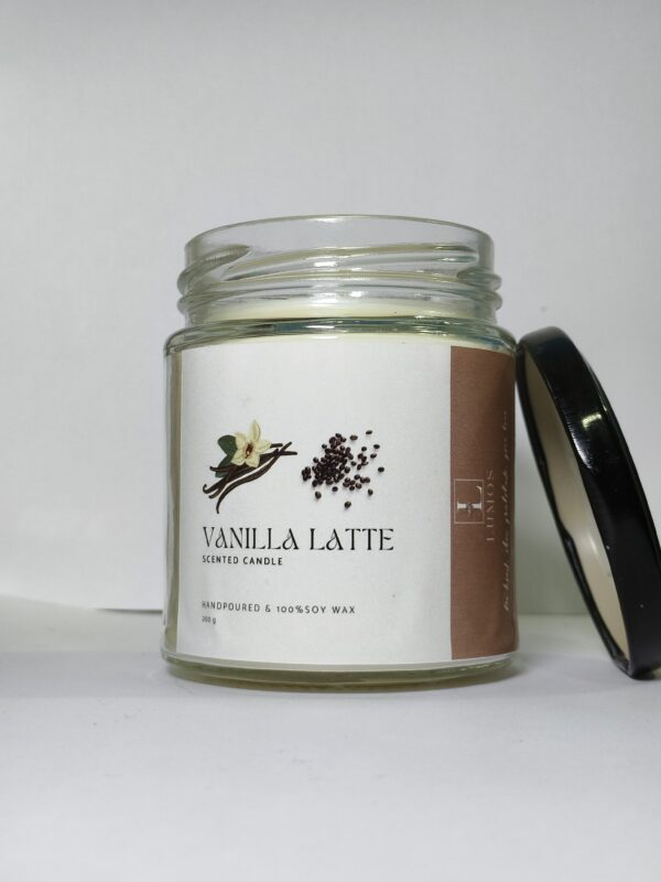 Vanilla Latte 200g Jar Scented Candle - Image 2