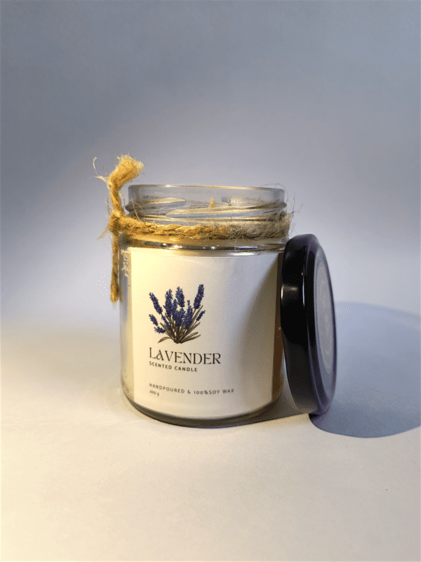 Lavender 200g Jar Scented Candle - Image 2