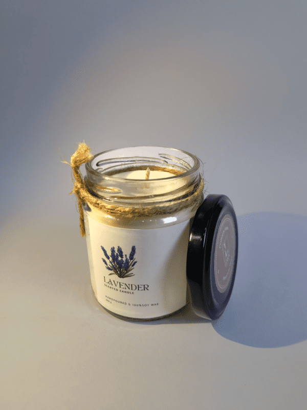 Lavender 200g Jar Scented Candle - Image 3