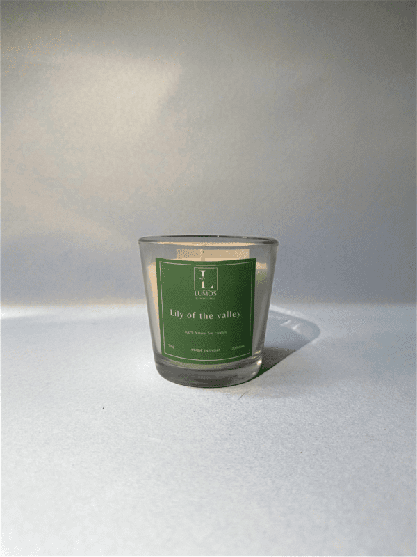 Lily of the Valley Mini Glass Scented Candle - Image 2