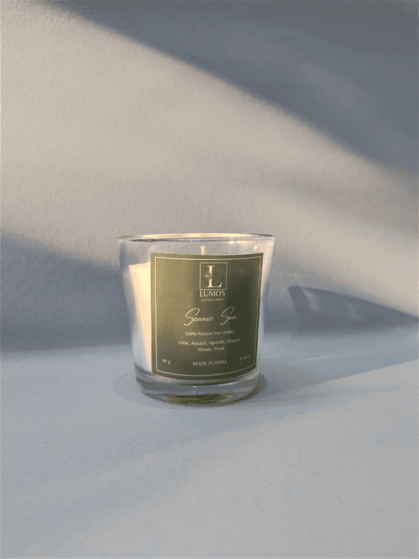 Scenic Sea Mini Glass Scented Candle