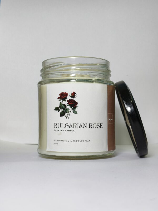 Bulgarian rose 200g Jar Scented Candle - Image 2