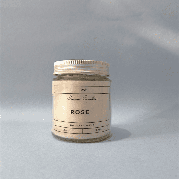 Rose scented Candle