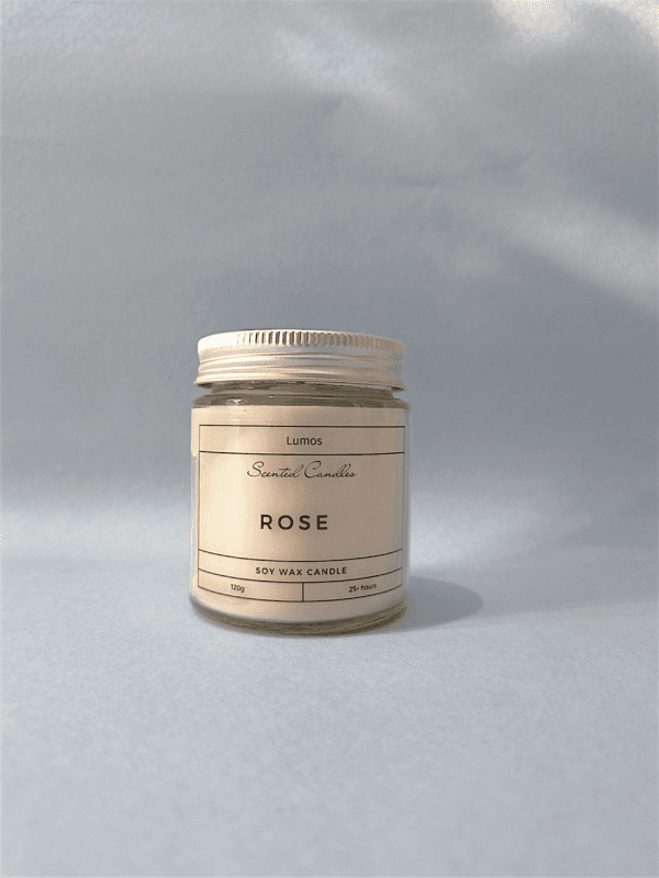 Rose scented Candle